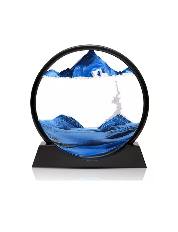 3D RELOJ DE RELOJ DE ARENA PAISAJE NATURAL FLUYENDO COLOR... - 1