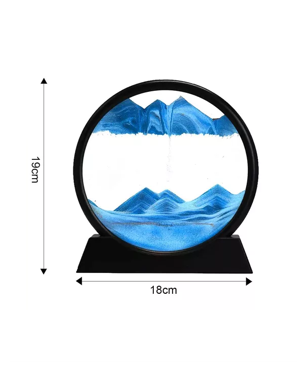 3D RELOJ DE RELOJ DE ARENA PAISAJE NATURAL FLUYENDO COLOR... - 2