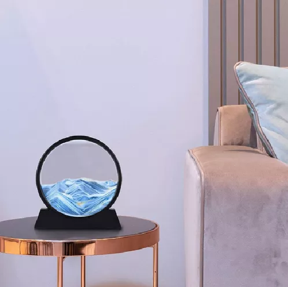 3D RELOJ DE RELOJ DE ARENA PAISAJE NATURAL FLUYENDO COLOR... - 4