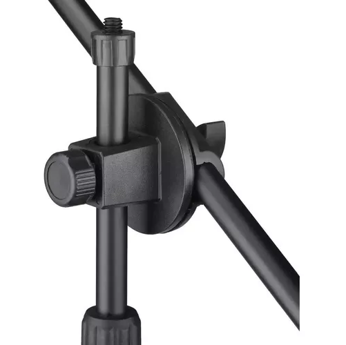 SOPORTE PARA MICROFONO, ATRIL CON BOOM, PROFESIONAL, PEDESTAL, COLOR EN COLOR NEGRO - 8