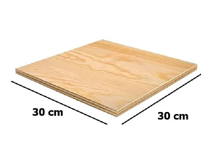 TABLA MADERA TERCIADO 15X30 CM 3 MM MANUALIDADES COLOR NATURAL LISA - 3