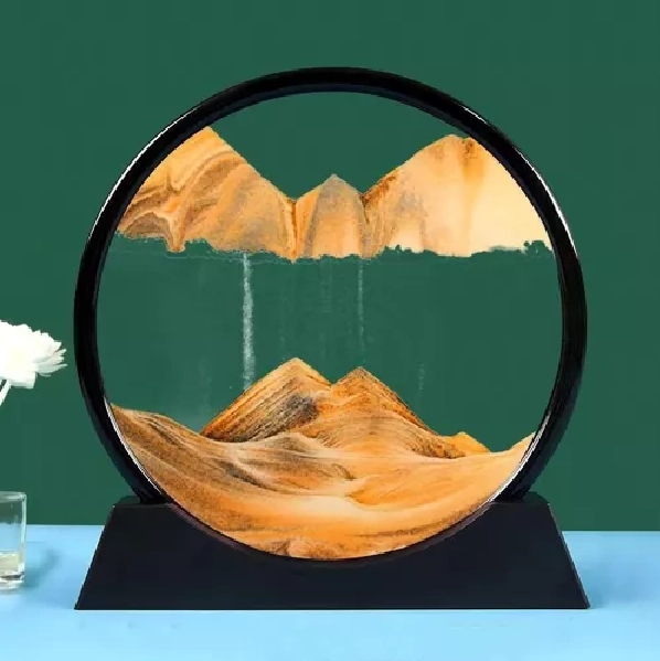 DECORACION ARTE DE ARENA ANTI ESTRE S SENSORIAL PAISAJE NARANJO - 5