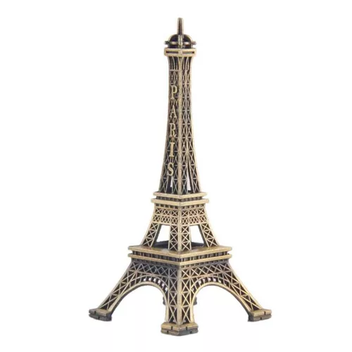 PACK DE 2 ADORNOS DE TORRE EIFFEL METALICA, PARIS, FRANCIA - 2