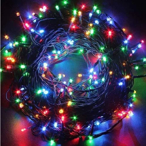 PACK 2 LUCES SOLARES NAVIDAD GUIRNALDA 10 METROS 100 LEDS MULTICOLOR - 3