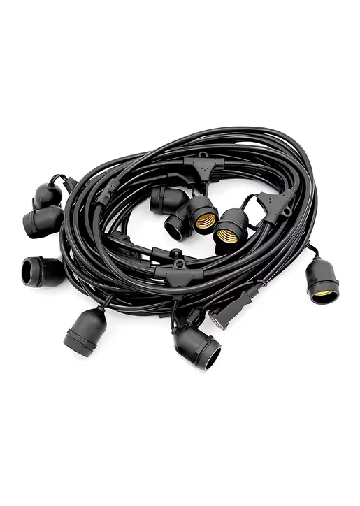 GUIRNALDA TERRAZA PATIO CON AMPOLLETAS INCLUIDAS 10M LUCES CALIDAS - 7