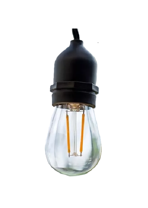 PACK 2 GUIRNALDA TERRAZA EXTERIOR HOMELY LUCES VINTAGE 10M + 10 AMPOLLETAS E27 - 1