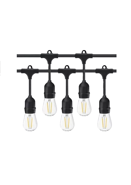 PACK 2 GUIRNALDA TERRAZA EXTERIOR HOMELY LUCES VINTAGE 10M + 10 AMPOLLETAS E27 - 3