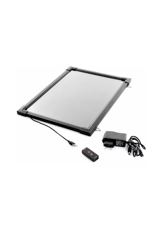 PIZARRA LED LUMINOSA 60X80CM 6 PLUMONES, PAÑO Y CONTROL - 3