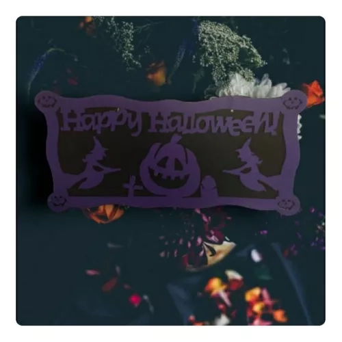 DECORACION PARA PUERTA, ADORNO COLGANTE DE HALLOWEEN - 7