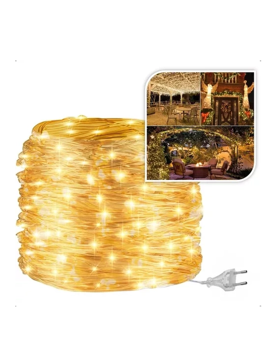 GUIRNALDA LED HADA ALAMBRE MANGUERA 40M LUCES NAVIDEÑAS - 2