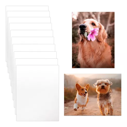 PACK DE 10 PLACAS METALICAS SUBLIMABLES, COLOR EN COLOR BLANCO, 20X30 CM - 1