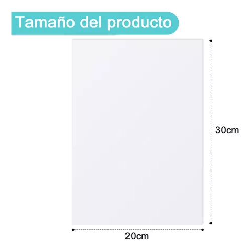 PACK DE 10 PLACAS METALICAS SUBLIMABLES, COLOR EN COLOR BLANCO, 20X30 CM - 2