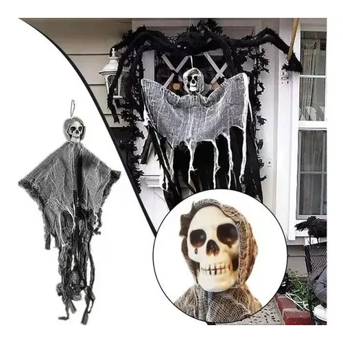 CALAVERA COLGANTE PARA DECORACION DE HALLOWEEN - 1