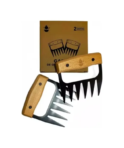 PACK DE ASADO PARRILLA 10 UDS + 2 GARRAS DE OSO INOX - 5