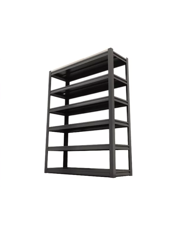 ESTANTE METALICO ARMABLE 100X30X183CM ORGANIZADOR EN COLOR NEGRO - 1