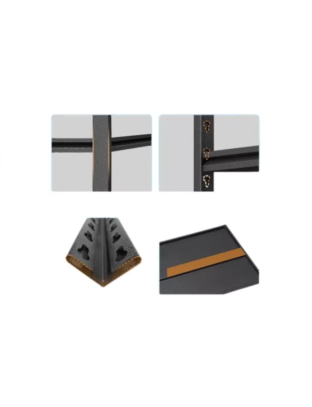 ESTANTE METALICO ARMABLE 100X30X183CM ORGANIZADOR EN COLOR NEGRO - 2