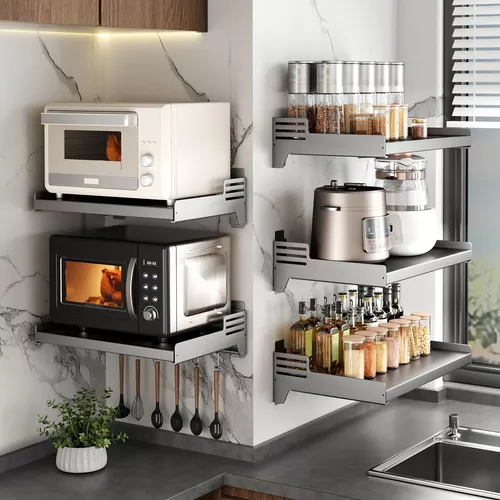 ESTANTE REPISA HORNO MICROONDAS RACK ORGANIZADOR COCINA - 7