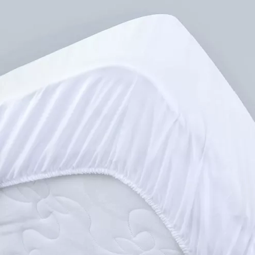 CUBRE COLCHON IMPERMEABLE 1 PLAZA, 190X90+25 CM, COLOR EN COLOR BLANCO - 4