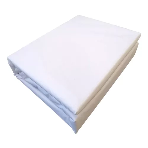 FUNDA CUBRE COLCHON IMPERMEABLE 1.5 PLAZAS, 190X105X30 CM, COLOR EN COLOR BLANCO - 1