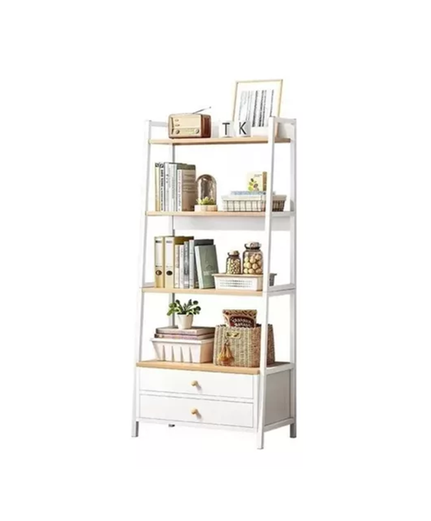 ESTANTE LIVING 4 NIVELES CON CAJONES ORGANIZADOR 150X43X30CM - 1