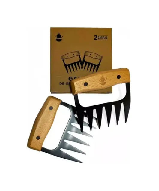 PACK DE ASADO PARRILLA 10 UDS + 2 GARRAS DE OSO INOX - 5