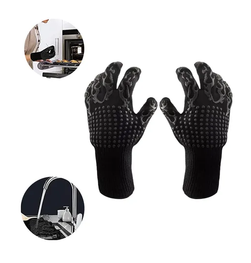 GUANTES ALTA TEMPERATURA PARA PARRILLA Y HORNO 2 UNIDADES - 3