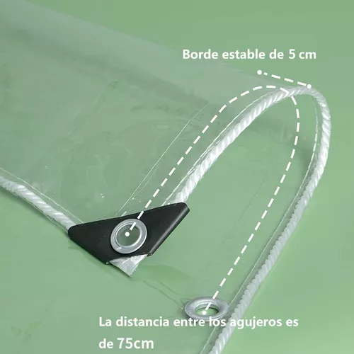 CORTINA PVC ROLLER TERRAZA TRANSPARENTE 3M X 2M - 4