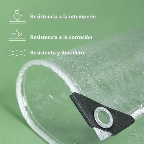 CORTINA PVC ROLLER TERRAZA TRANSPARENTE 3M X 2M - 6