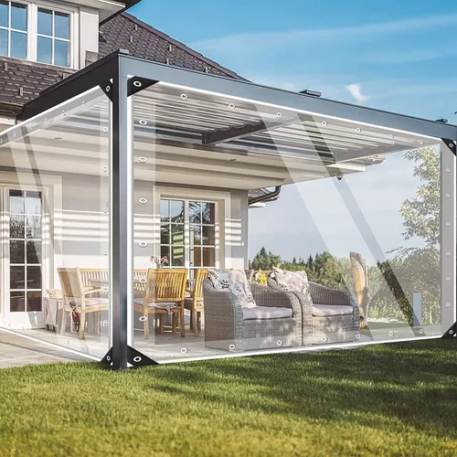 CORTINA PVC ROLLER TERRAZA TRANSPARENTE 3M X 2M - 9