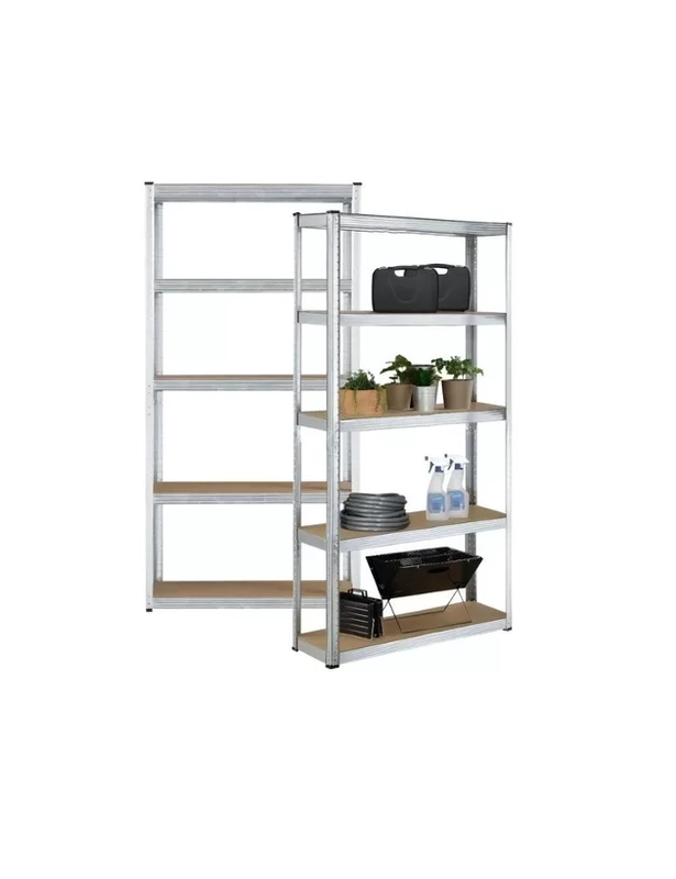 ESTANTE RACK METALICO 180X90X40CM GALVANIZADO IMSI HOME COLOR PLATEADO - 3