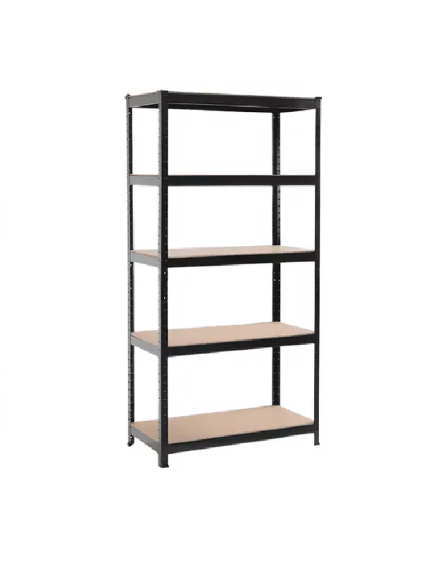 ESTANTE METALICO EN COLOR NEGRO 180X90X40CM SOPORTA 400KG - 1