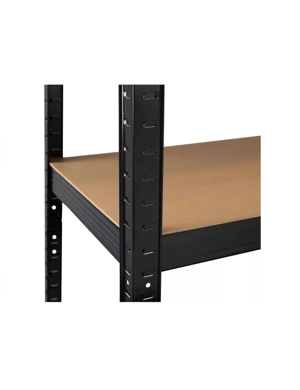 ESTANTE METALICO EN COLOR NEGRO 180X90X40CM SOPORTA 400KG - 2