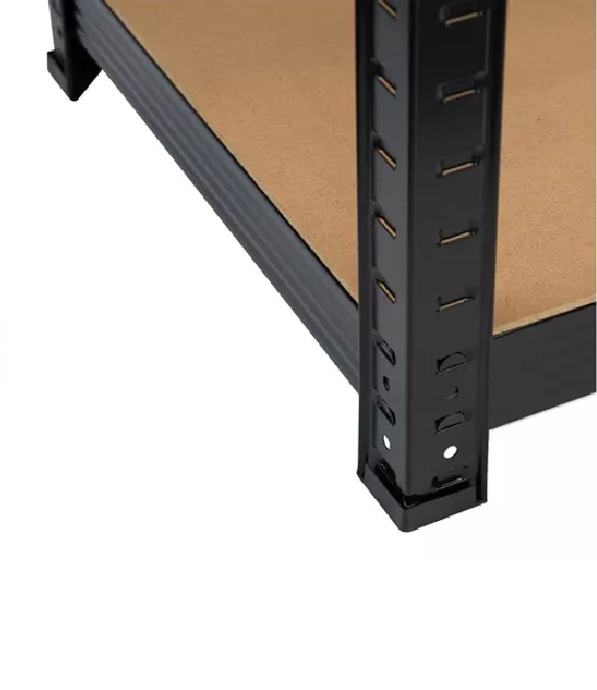 ESTANTE METALICO EN COLOR NEGRO 180X90X40CM SOPORTA 400KG - 5
