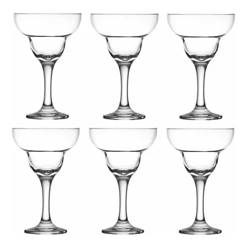 6 COPAS MARGARITA PARA COCTEL, 335 ML, COLOR TRANSPARENTE - 4