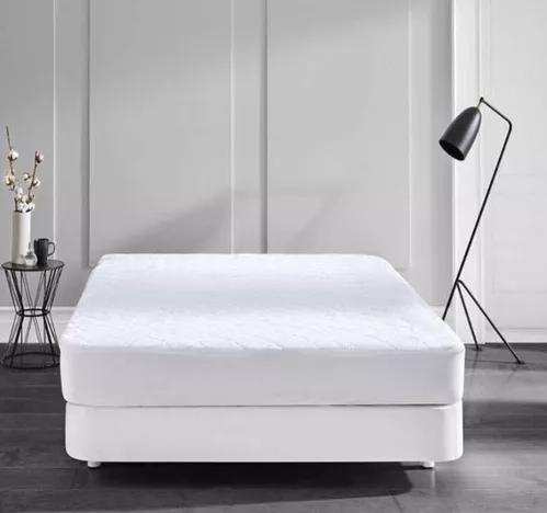 FUNDA CUBRE COLCHON IMPERMEABLE 1 PLAZA, 190X90+30 CM, COLOR EN COLOR BLANCO - 2