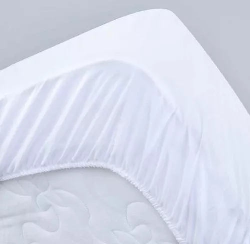FUNDA CUBRE COLCHON IMPERMEABLE 1 PLAZA, 190X90+30 CM, COLOR EN COLOR BLANCO - 3