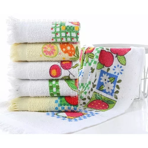 SET DE 12 PAÑOS DE COCINA CON FLECO, TOALLA ESTAMPADA - 1