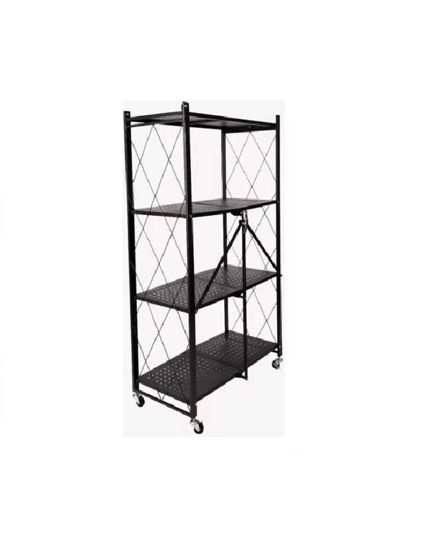 ESTANTE DE 4 NIVELES, REPISA 4 NIVELES COLOR EN COLOR NEGRO - 2