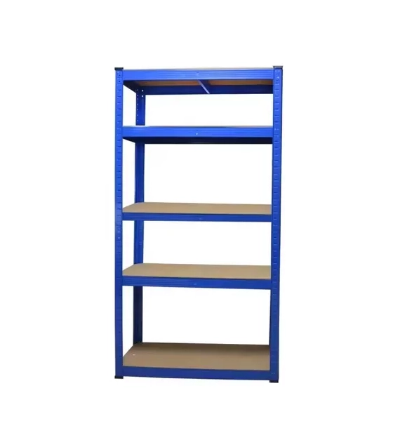 ESTANTE DE ACERO AZUL Y MDF 180X90X40CM SOPORTA HASTA 875KG - 1