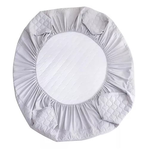 CUBRE COLCHON 2 PLAZAS ACOLCHADO + 2 FUNDAS PARA ALMOHADA, COLOR EN COLOR BLANCO - 2