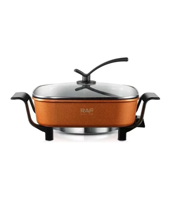 OLLA ELE CTRICA AL VAPOR SARTE N ANTIADHERENTE 1350W 7L, COLOR NARANJA - 3