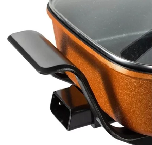 OLLA ELE CTRICA AL VAPOR SARTE N ANTIADHERENTE 1350W 7L, COLOR NARANJA - 6