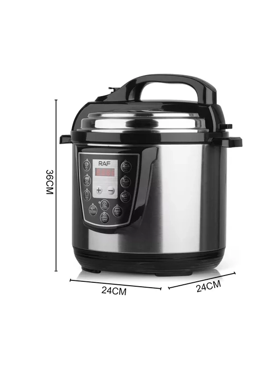 OLLA A PRESION ELE CTRICA MULTIFUNCIONAL 6L 1000W R-177, COLOR PLATEADO - 2