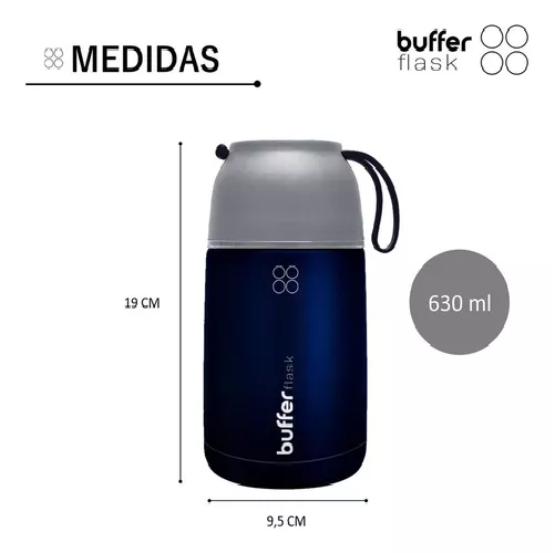 TERMO PARA COMIDA Y LIQUIDO BUFFER MULTIPROPOSITO, 630 ML, INCLUYE CUCHARA - 7