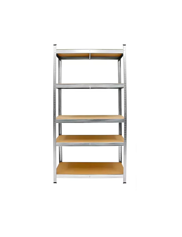 PACK 2 ESTANTES METALICOS OFICINA 180X90X40CM ORGANIZADOR ASPOR PLATEADO 5 NIVELES - 1