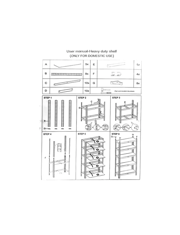 PACK 2 ESTANTES METALICOS OFICINA 180X90X40CM ORGANIZADOR ASPOR PLATEADO 5 NIVELES - 5