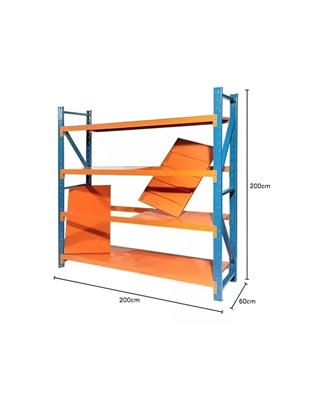 ESTANTERIA METALICA RACK BODEGA REPISAS RACKS 200X200X60CM - 3