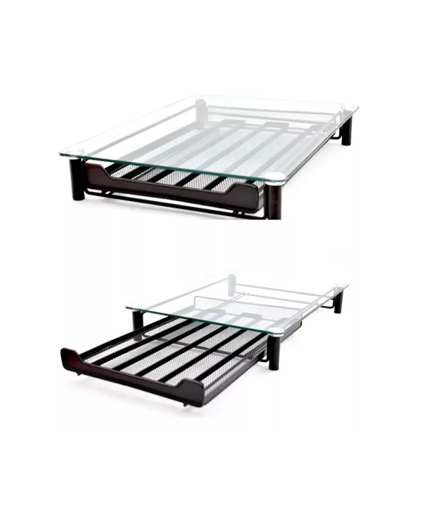 CAJON PARA CAPSULAS DE CAFE  CON TAPA DE CRISTAL NEGRO - 3