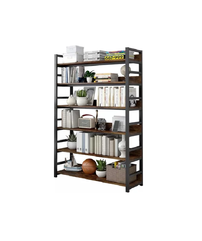 ORGANIZADOR ESTANTE LIVING PARA LIBROS 80X30X174CM MULTIFUNCIONAL MARRON - 1