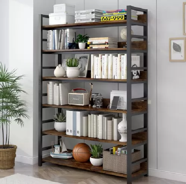 ORGANIZADOR ESTANTE LIVING PARA LIBROS 80X30X174CM MULTIFUNCIONAL MARRON - 2